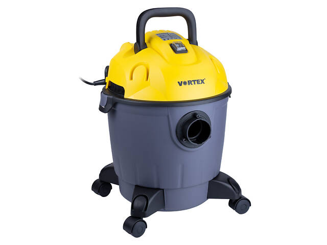 Будівельний пилосос 1200Вт 1.5м3/хв 15.5КПа пластиковий бак 18л VORTEX (5346233) - Фото 2