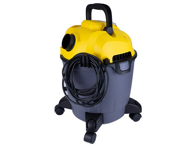 Будівельний пилосос 1200Вт 1.5м3/хв 15.5КПа пластиковий бак 18л VORTEX (5346233) - Фото 4