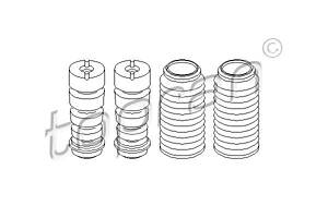 Пылезащитный комплект на 2 амортизатора, SEAT Toledo, VW Passat; 1.3-2.0, 83-99