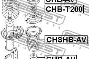 Пыльник амортизатора CHEVROLET SPARK / DAEWOO KALOS (KLAS) 2002-2009 г.