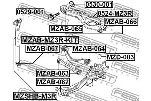 Пыльник амортизатора MAZDA 3 (BK) / VW BORA (1J6) / AUDI A2 (8Z0) 1996-2019 г.