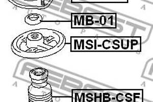 Пыльник амортизатора MITSUBISHI MIRAGE / MITSUBISHI COLT CZC (RG) 1991-2013 г.