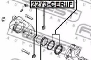 Пильовик FEBEST 2273CERIIF ПИЛЬНИК ВТУЛКИ НАПРЯМКОГО СУППОРТУ ГАЛЬМОВОГО ПЕРЕДНЬОГО