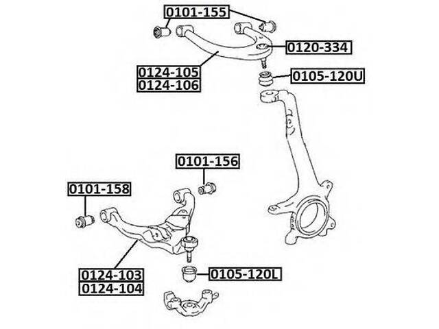 Пыльник опоры шаровой TOYOTA 4334569025