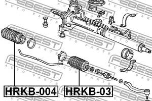 Пыльник рулевой рейки ACURA CL / NISSAN NV (Y10) / HONDA CR-V (RD_) 1986-2007 г.