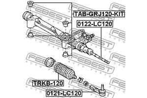 Пыльник рулевой рейки LEXUS GX (_J12_) / TOYOTA 4 RUNNER (_N21_) 1987-2018 г.