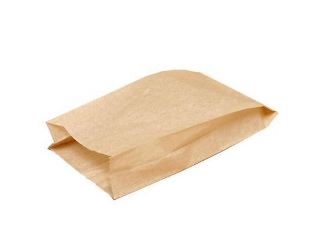 Харчові паперові пакувальні Крафт Пакети для хліба, випічки середні (15*23*6 см) коричневі, 1000шт/ящ - Фото 5