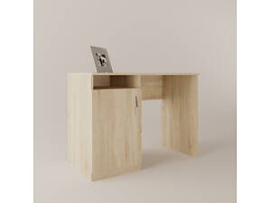 Письменный стол Дуб Сонома с полками для офиса и дома компьютерный стол для школьника.