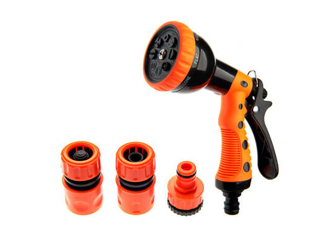 Пістолет для поливу SEQUOIA кількість режимів 8, пластик, цинк, вага 0.3 кг (SWSKIT3) - Фото 1