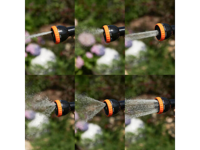 Пістолет для поливу SEQUOIA кількість режимів 8, пластик, цинк, вага 0.3 кг (SWSKIT3) - Фото 5