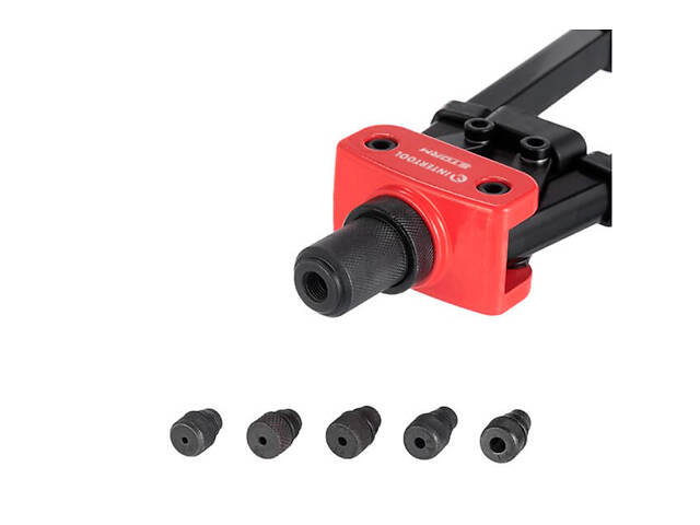 Пістолет для заклепок Intertool-Storm 360 x ø2.4 x 3.2 x 4 x 4.8 x 6.4 мм дворучний (RT-0018) - Фото 7