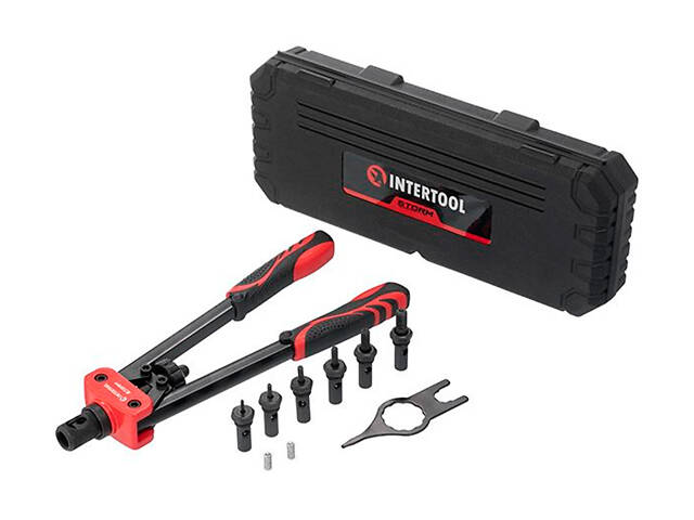Пістолет для заклепок різьбових Intertool-Storm 360 мм x М3 x М4 x М5 x М7 x М8 x М10 дворучний (RT-0020) - Фото 3