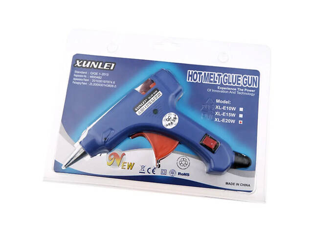 Клейовий пістолет термопістолет 7мм 20Вт 220В Xunlei XL-E20W - Фото 5