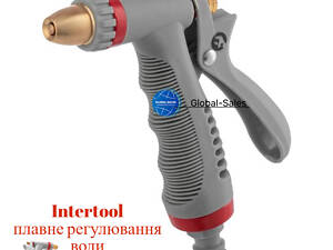 Пістолет поливальний Intertool плавне регулювання води 3 функції GE-0012 (GE-0012)