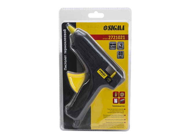 Пистолет термоклеевой Ø11.2мм 40(150)Вт SIGMA (2721021) - Фото 7