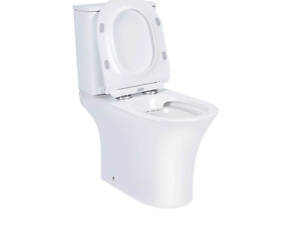 Qtap Presto чаша унітазу підлогового Rimless гор. випуск, нижнє підведення, без сидіння 665х345х770m WHITE