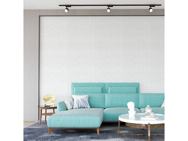 R001-2 Панель стінова у рулоні 3D 700х3080х2мм Біла Цегла SW-00002534 - Фото 6