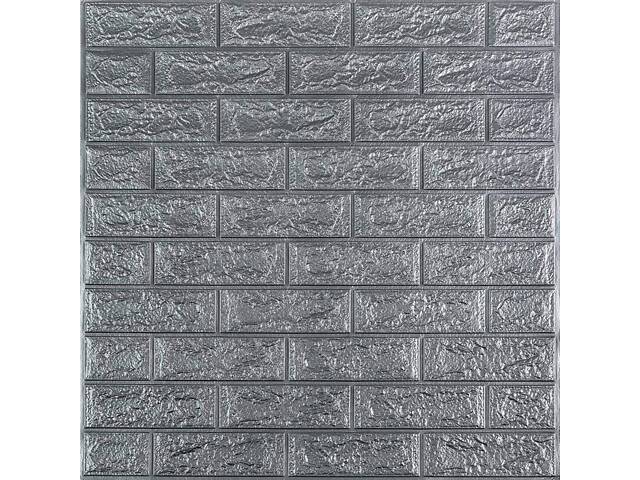 R017-2-20 Панель стеновая в рулоне 3D 700х19600х2мм Серебро SW-00002278 - Фото 2