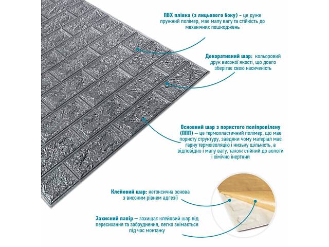 R017-2-20 Панель стеновая в рулоне 3D 700х19600х2мм Серебро SW-00002278 - Фото 3