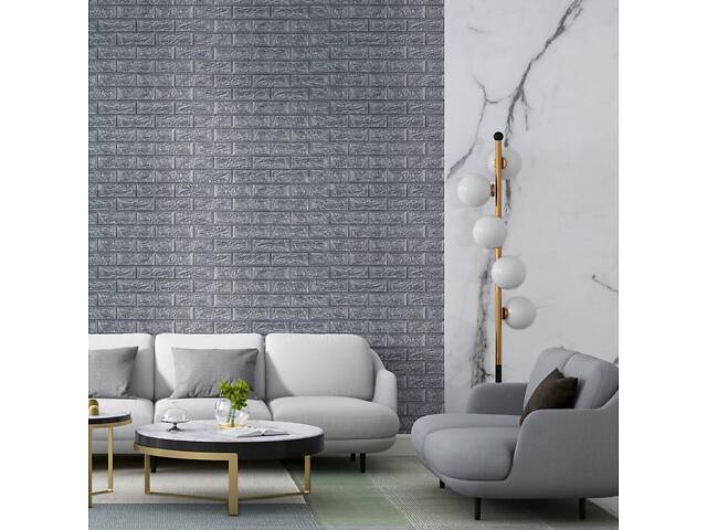 R017-2-20 Панель стеновая в рулоне 3D 700х19600х2мм Серебро SW-00002278 - Фото 6