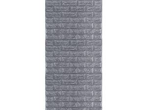 R017-2 Панель стеновая в рулоне 3D 700х3080х2мм Серый Кирпич love-shopping