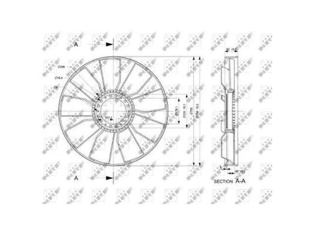 Робоче колесо вентилятора NRF