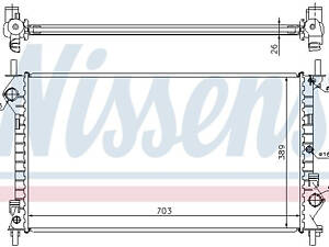 Радіатор, 1.8TD, (+AC), 90PS, (703x389x26)