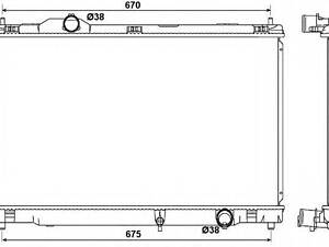 Радиатор, охлаждение двигателя NRF 53039 на LEXUS GS седан (GRS19_, UZS19_, GWS19_)