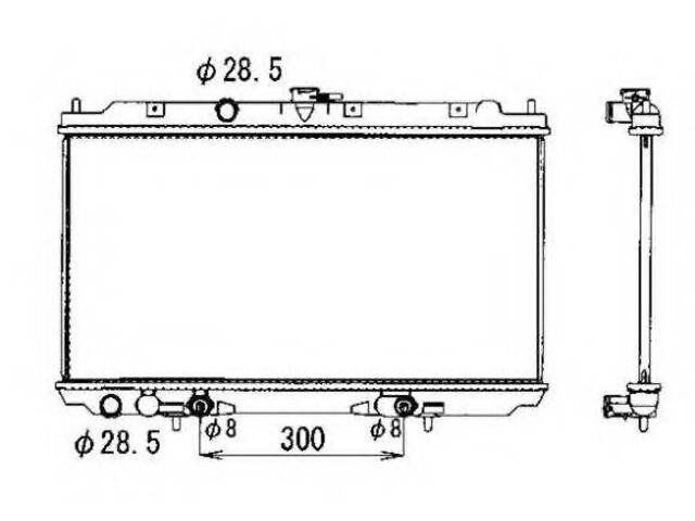 Радиатор, охлаждение двигателя NRF 53390 на NISSAN ALMERA TINO (V10)