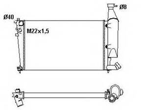 Радиатор, охлаждение двигателя NRF 54677 на PEUGEOT RANCH фургон (5)