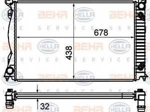 Радиатор, охлаждения дивгателя BEHR HELLA SERVICE 8MK376735011 на AUDI A6 седан (4F2, C6)