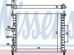 Радиатор, охлаждения дивгателя NISSENS 61786 на FIAT BRAVA (182)