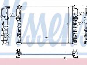 Радиатор, охлаждения дивгателя NISSENS 62792A на MERCEDES-BENZ E-CLASS седан (W211)
