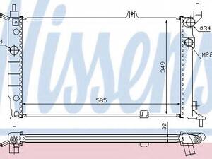 Радіатор, охолодження дивателя NISSENS 63252A на OPEL ASTRA F Похила задня частина (53_, 54_, 58_, 59_)