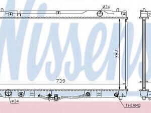 Радиатор, охлаждения дивгателя NISSENS 64633 на TOYOTA CAMRY седан (MCV3_, ACV3_, _XV3_)