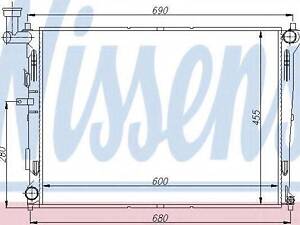 Радіатор охолодження двигуна NISSENS 66674 на HYUNDAI ELANTRA GT (GD)
