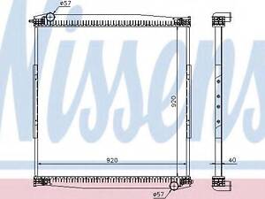 Радиатор, охлаждения дивгателя NISSENS 67282 на MAN LION S COACH