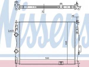 Радиатор, охлаждения дивгателя NISSENS 67368 на NISSAN DUALIS (J10, JJ10)