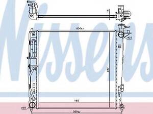 Радіатор охолодження дивателя NISSENS 675022 на HYUNDAI TUCSON (LM, EL, ELH)