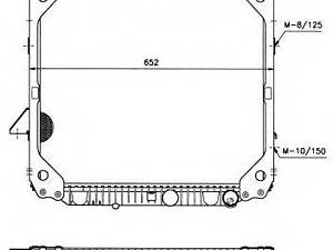 Радиатор, охлаждения дивгателя NRF 503474 на MERCEDES-BENZ LK/LN2