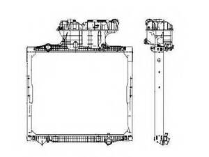 Радиатор, охлаждения дивгателя NRF 50588 на MAN TGA