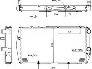 Радиатор, охлаждения дивгателя NRF 51311 на AUDI 500 (43, C2)