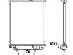 Радиатор, охлаждения дивгателя NRF 53187 на DAIHATSU BOON (M3_)