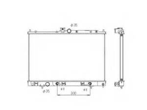 Радиатор, охлаждения дивгателя NRF 53594 на MITSUBISHI AIRTREK I (CU_W)
