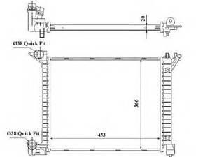 Радиатор, охлаждения дивгателя NRF 53841 на MINI MINI (R50, R53)