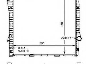 Радіатор охолодження двигуна NRF 55328 на BMW X5 (E53)