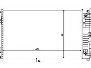 Радиатор, охлаждения дивгателя NRF 58440 на MERCEDES-BENZ VITO / MIXTO фургон (W639)