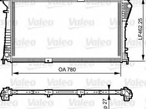 Радіатор, охолодження двигуна VALEO 734931 на RENAULT TRAFIC II автобус (JL)