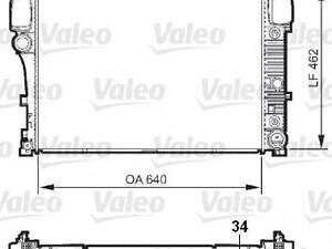 Радиатор, охлаждение двигателя VALEO 735299 на MERCEDES-BENZ S-CLASS седан (W221)