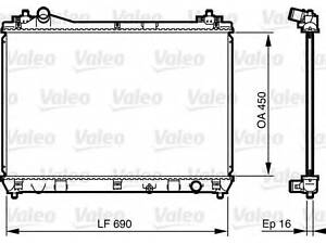 Радіатор, охолодження двигуна VALEO 735433 на SUZUKI ESCUDO II (JT)